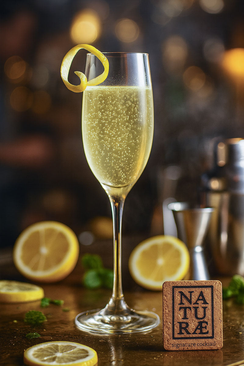 Herbal Spark – French 75 verde e vibrante con Gin Naturae Herbarium