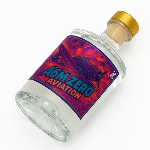 A6M Zero Aviation ready to drink Naturae Spirit, cocktail artigianale a base di Naturae Gin premium, violetta e agrumi, ispirato all’iconico drink Aviation.