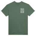 T-shirt verde Naturae Spirits con logo ricamato